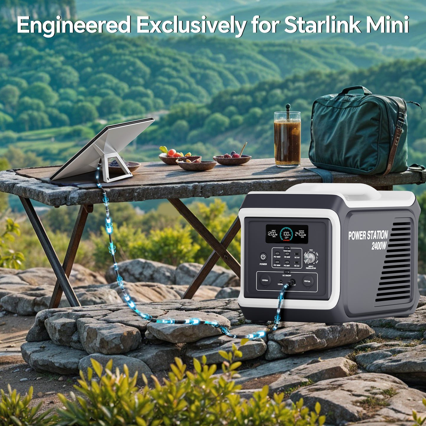for Starlink Mini Power Cable, 3M/9.8FT DC Power Cable for Waterproof 16AWG Copper Wire