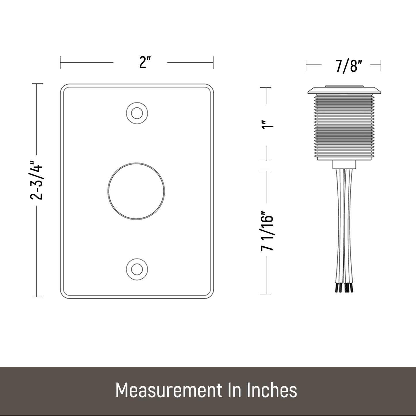 acegoo 12V Bi-color PWM Dual-mode Dimmer Switch Push Button Dimmer Full Aluminum, DC12V 6A (Note:Works with acegoo 12V Bi-color Puck Lights)