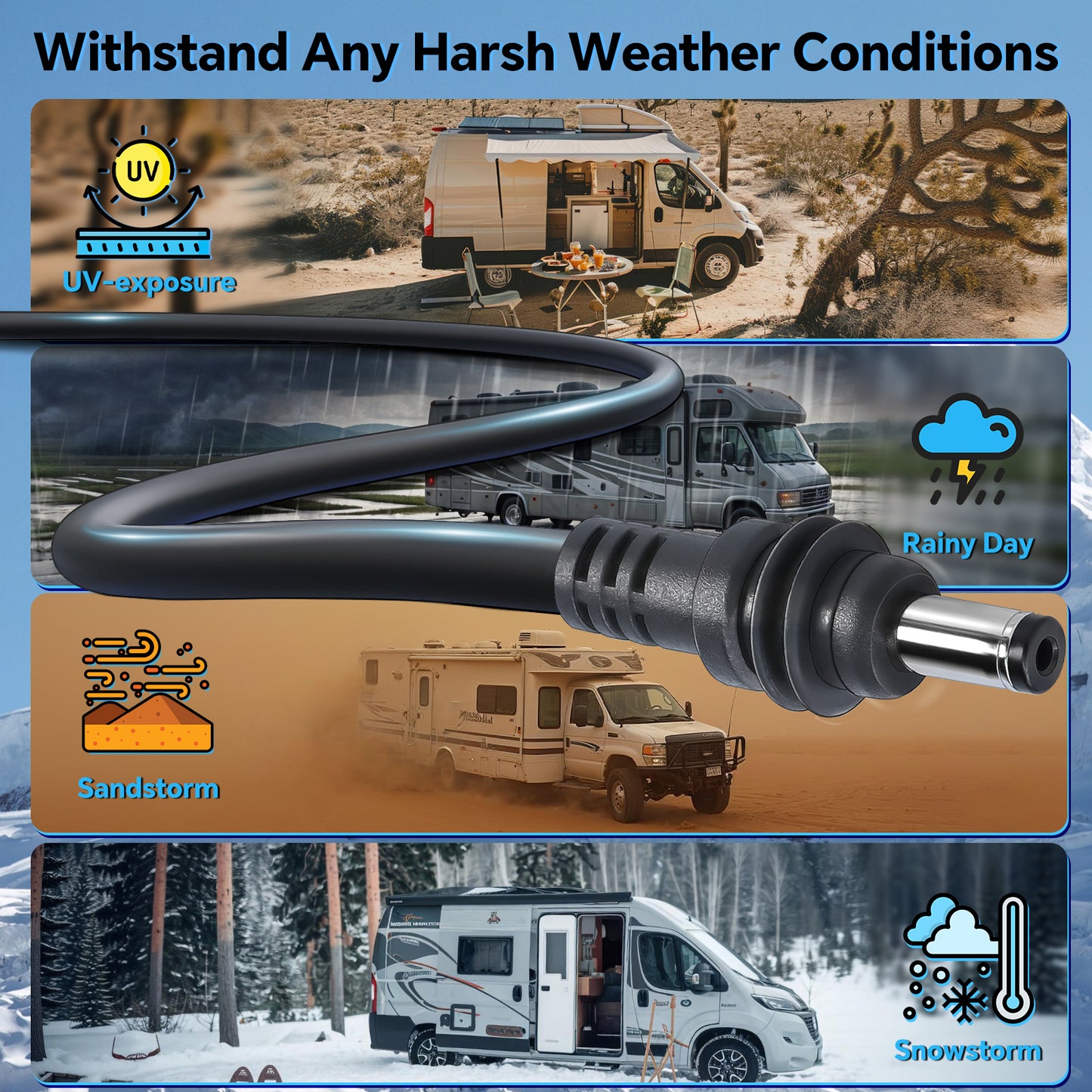 for Starlink Mini Power Cable, 3M/9.8FT DC Power Cable for Waterproof 16AWG Copper Wire