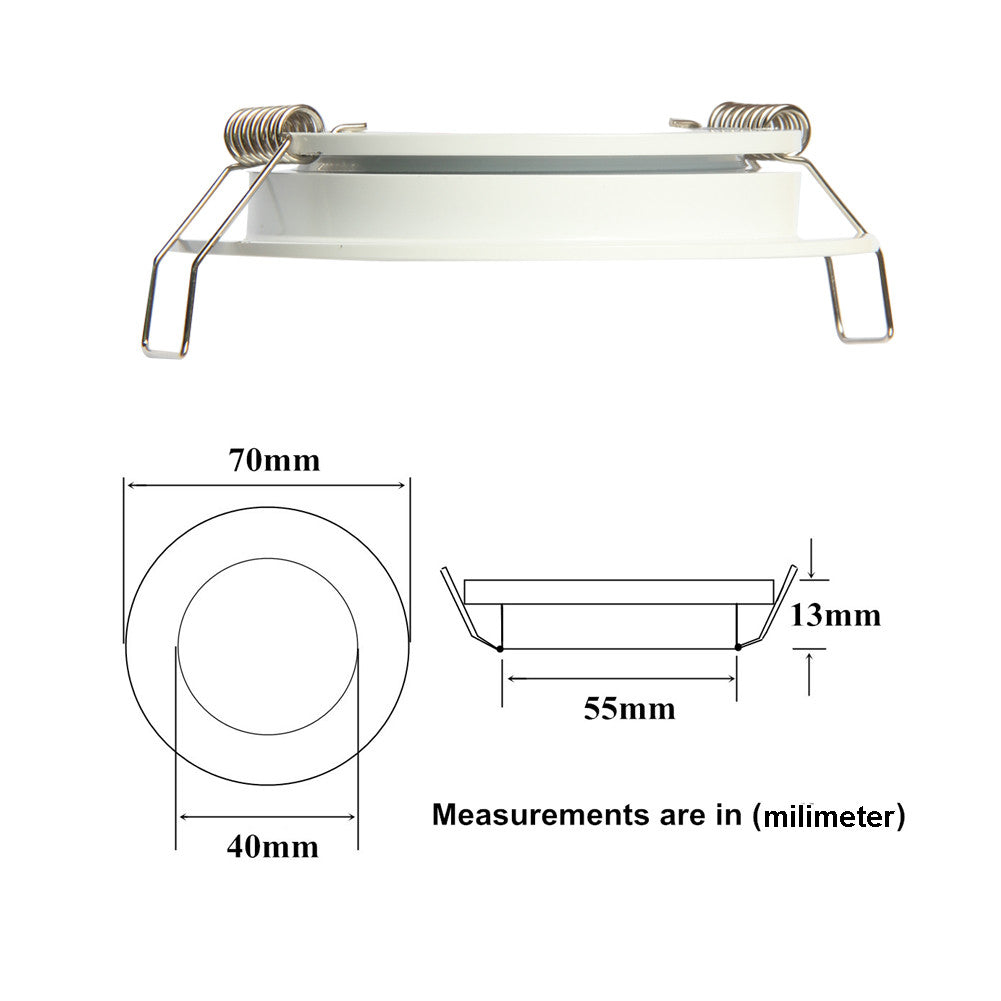 12V LED Puck Light RV Boat Led Recessed Ceiling Light 4 Pieces - Super Slim Full Aluminum