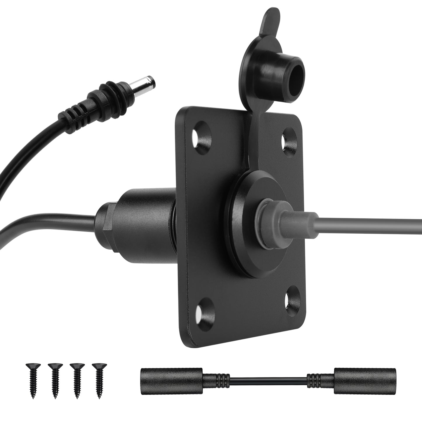 for Starlink Mini DC Female Power Socket, Aluminum Wall Pass Through Kit