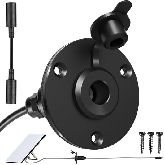 for Starlink Mini DC Female Power Socket, Aluminum Wall Pass Through Kit