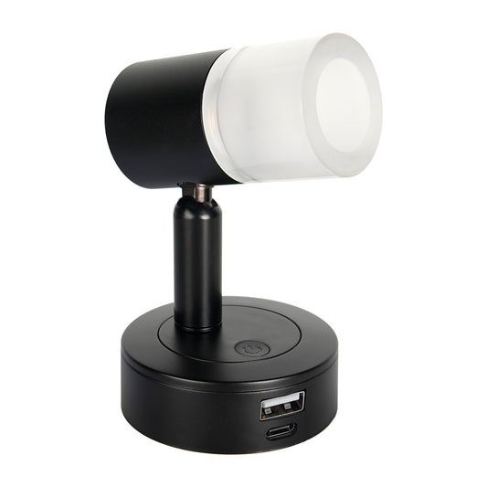 12V Reading Light RV 3200K/Red Night Light Built-in USB-A 18W & USB C 20W Charger