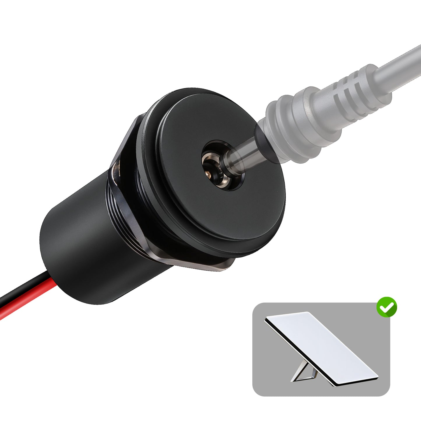 for Starlink Mini 12V Power Adapter Inbuilt Voltage Booster, Aluminum 12V to 30V Step-up Converter for Starlink Mini, Great for RV, Boat, Car, Camper & Off Grid, 12-24V Input 30V Output