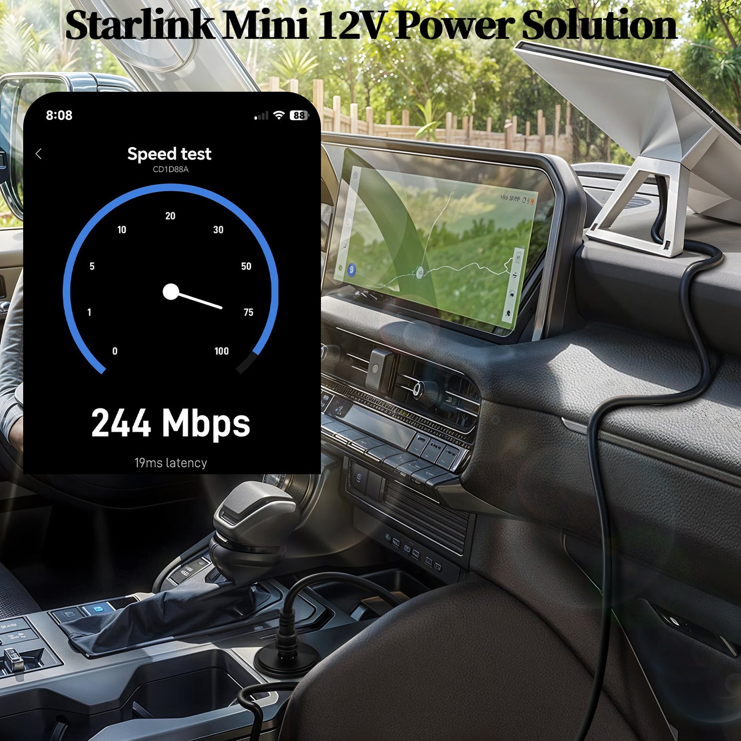 for Starlink Mini 12V Power Adapter Inbuilt Voltage Booster, Aluminum 12V to 30V Step-up Converter for Starlink Mini, Great for RV, Boat, Car, Camper & Off Grid, 12-24V Input 30V Output