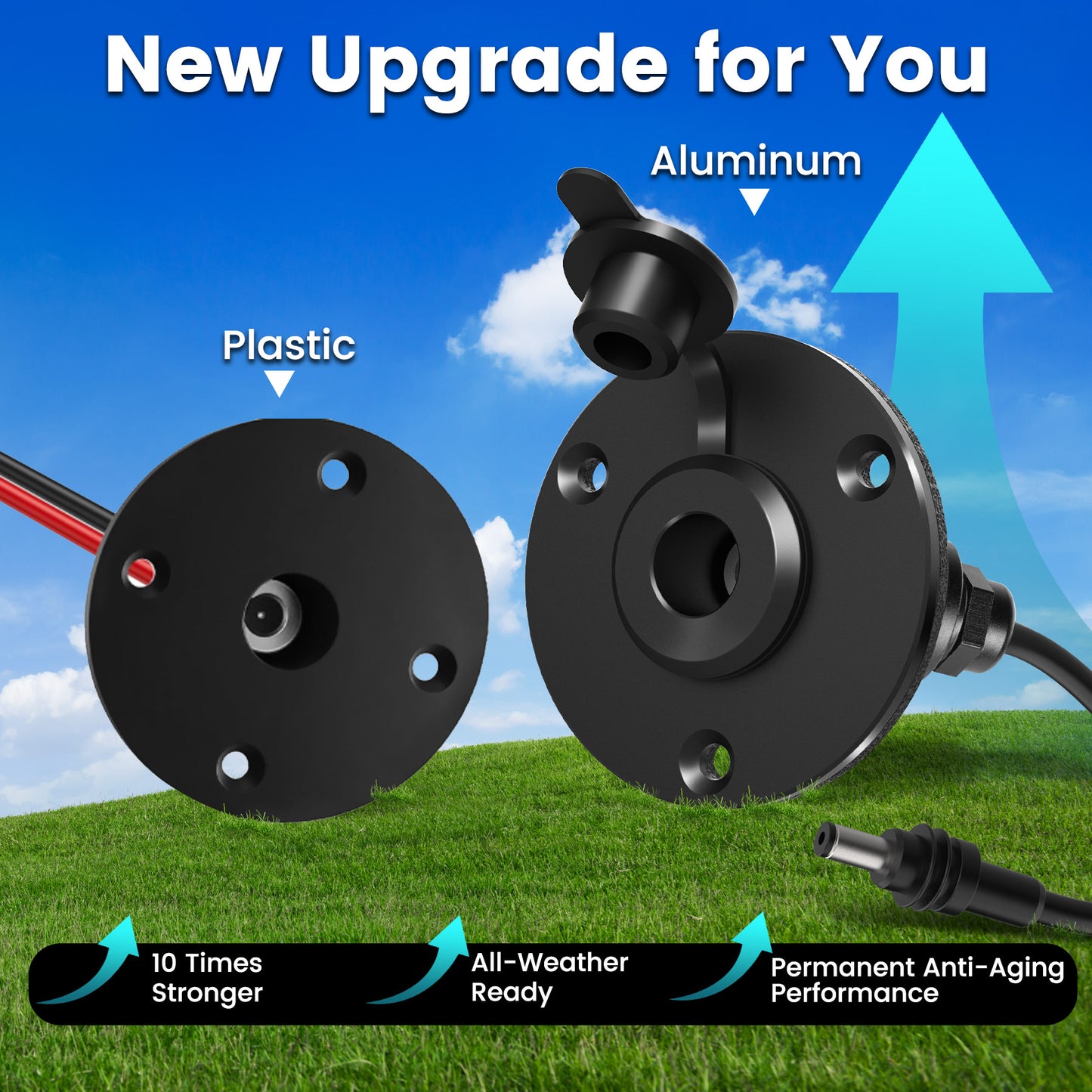 for Starlink Mini DC Female Power Socket, Aluminum Wall Pass Through Kit