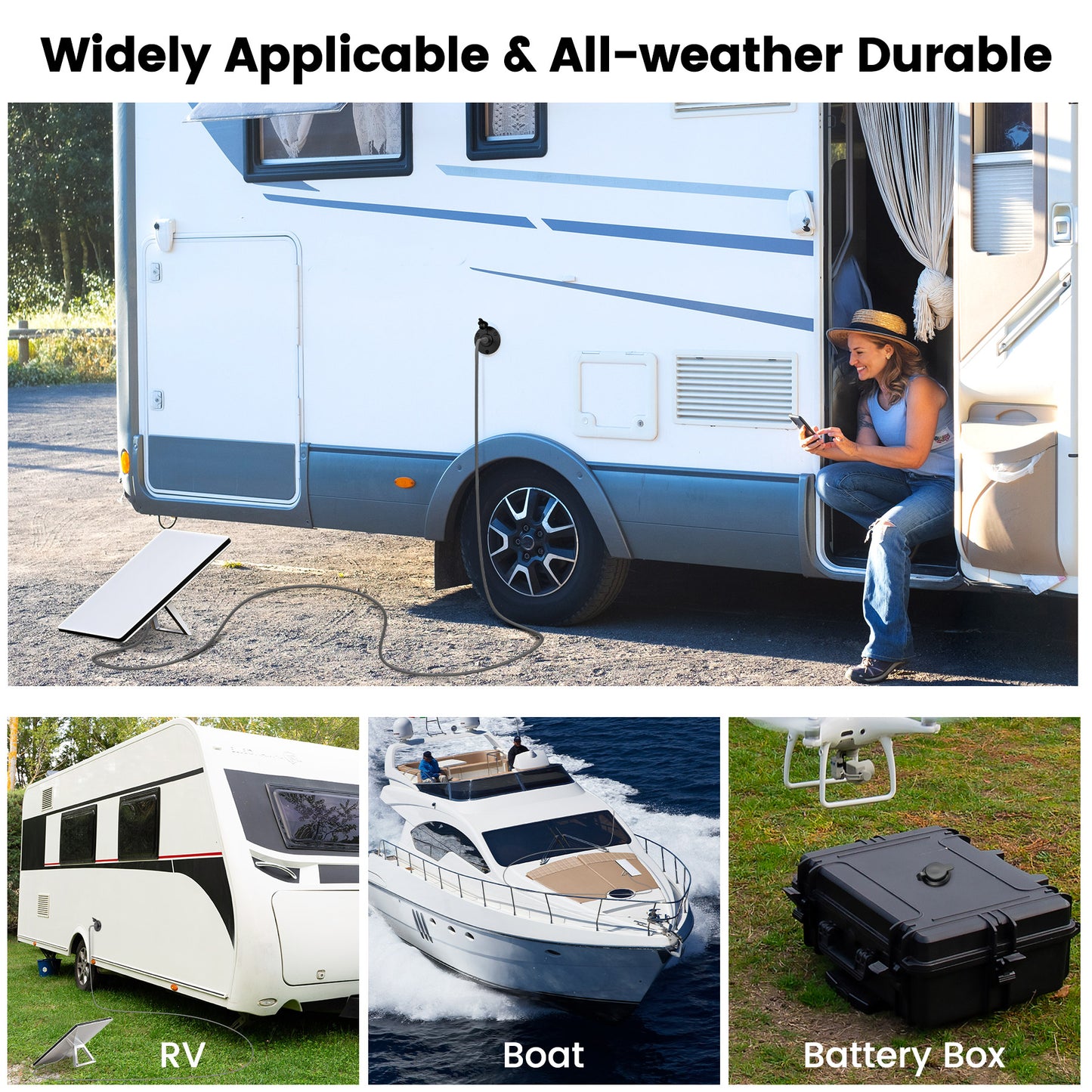 for Starlink Mini DC Female Power Socket, Aluminum Wall Pass Through Kit