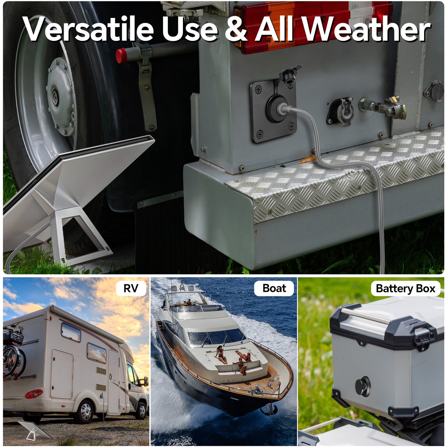 Waterproof Wall Socket Passthrough for Starlink Mini, Aluminum DC 5.5 x 2.1 Female Power Connector Outlet