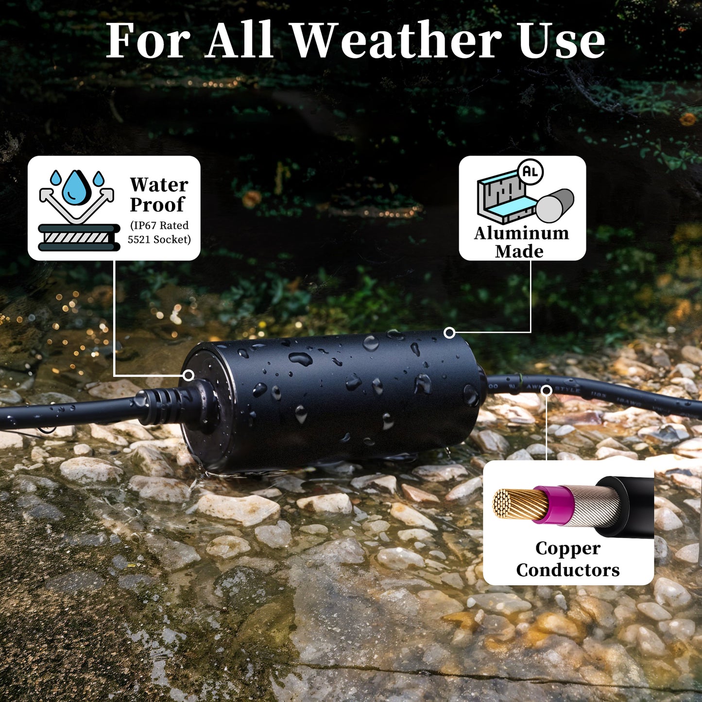 for Starlink Mini 12V Power Adapter, Car Cigarette Lighter Plug Step-up Converter, 12V to 30V Aluminum Voltage Booster for Starlink Mini, Waterproof & Portable